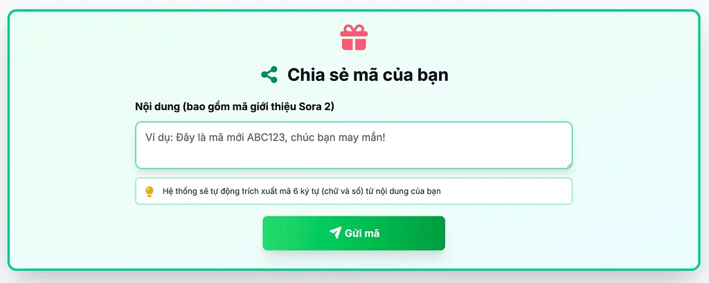 Chia sẻ mã giới thiệu Sora 2 miễn phí - tạo video không giới hạn