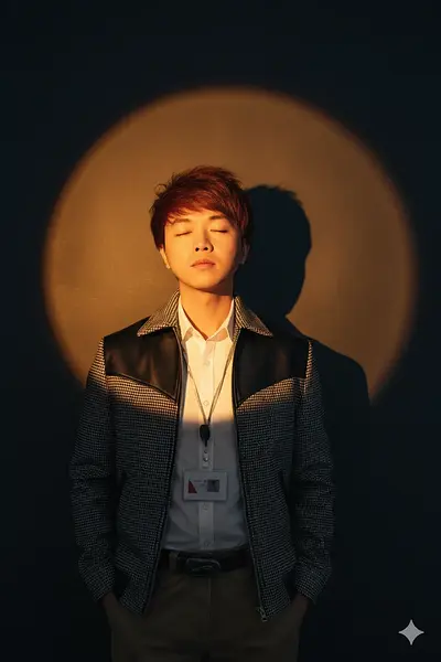 AIを使って簡単に美しい赤い背景のポートレート画像を作成する方法