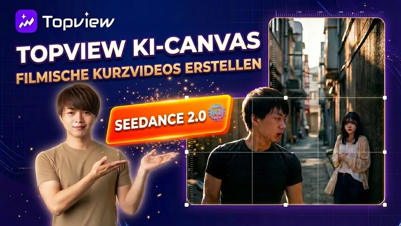 Anleitung: Filmische KI-Kurzfilme erstellen mit TopView Canvas & Seedance 2.0