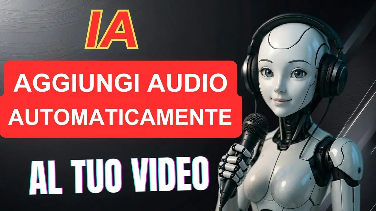 Crea automaticamente l'audio dei video con l'IA in pochi secondi