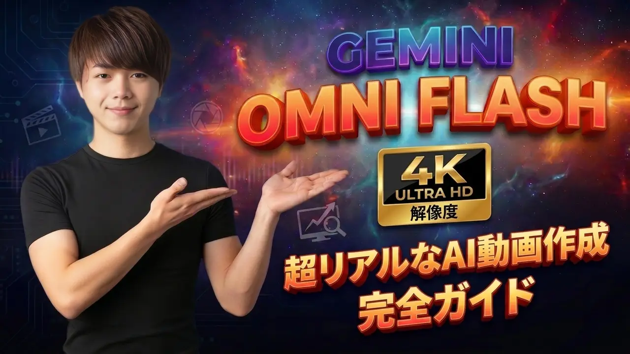 Gemini Omni Flash：Google Flowで4K AI動画を作成する方法