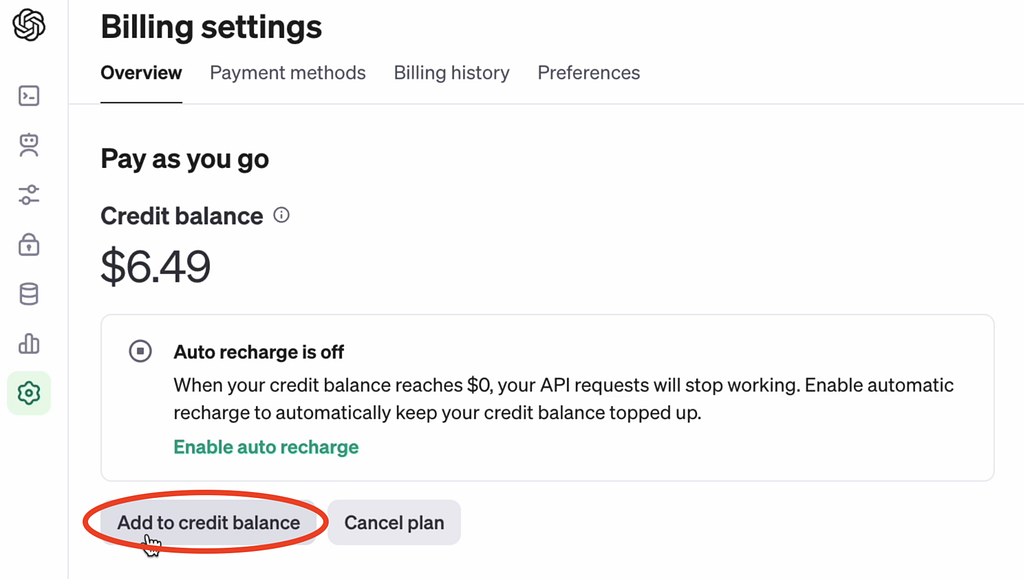 OpenAI API利用のためのアカウント入金ガイド