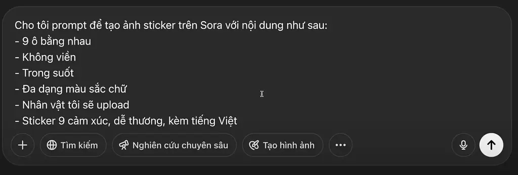 Cách dùng ChatGPT để tạo sticker cá nhân hóa