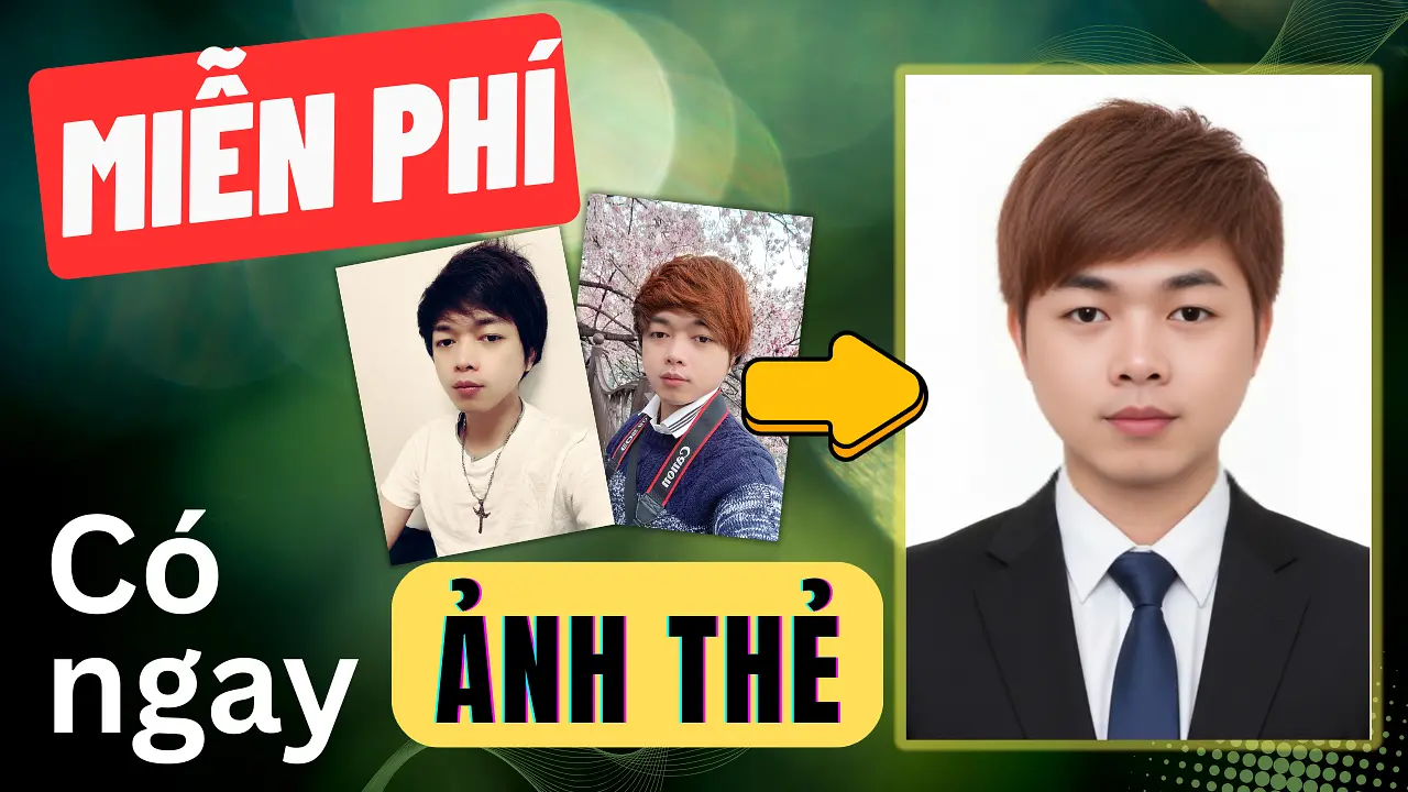 3 phút có ngay ảnh thẻ chân dung bằng AI miễn phí