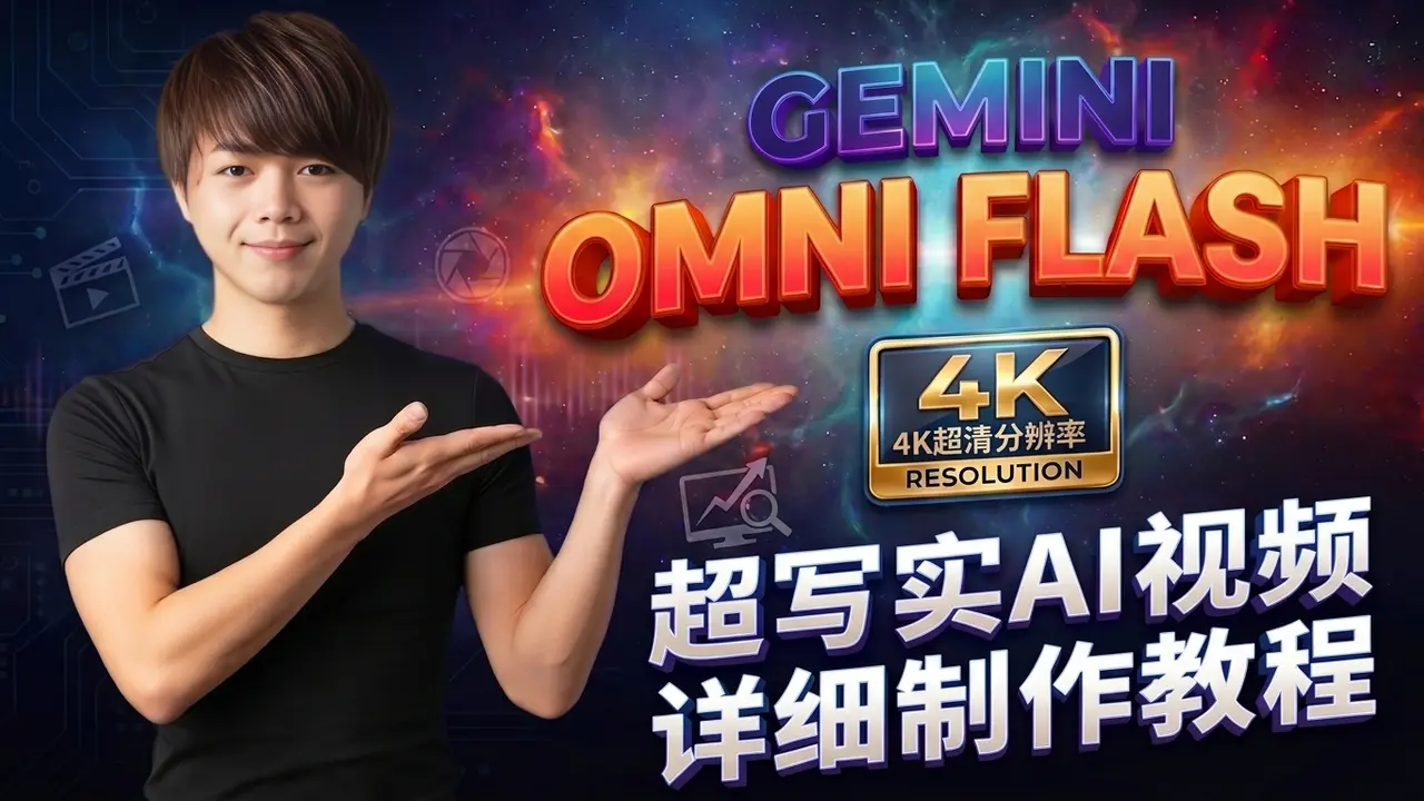 使用 Gemini Omni Flash 在 Google Flow 上生成 4K AI 视频教程
