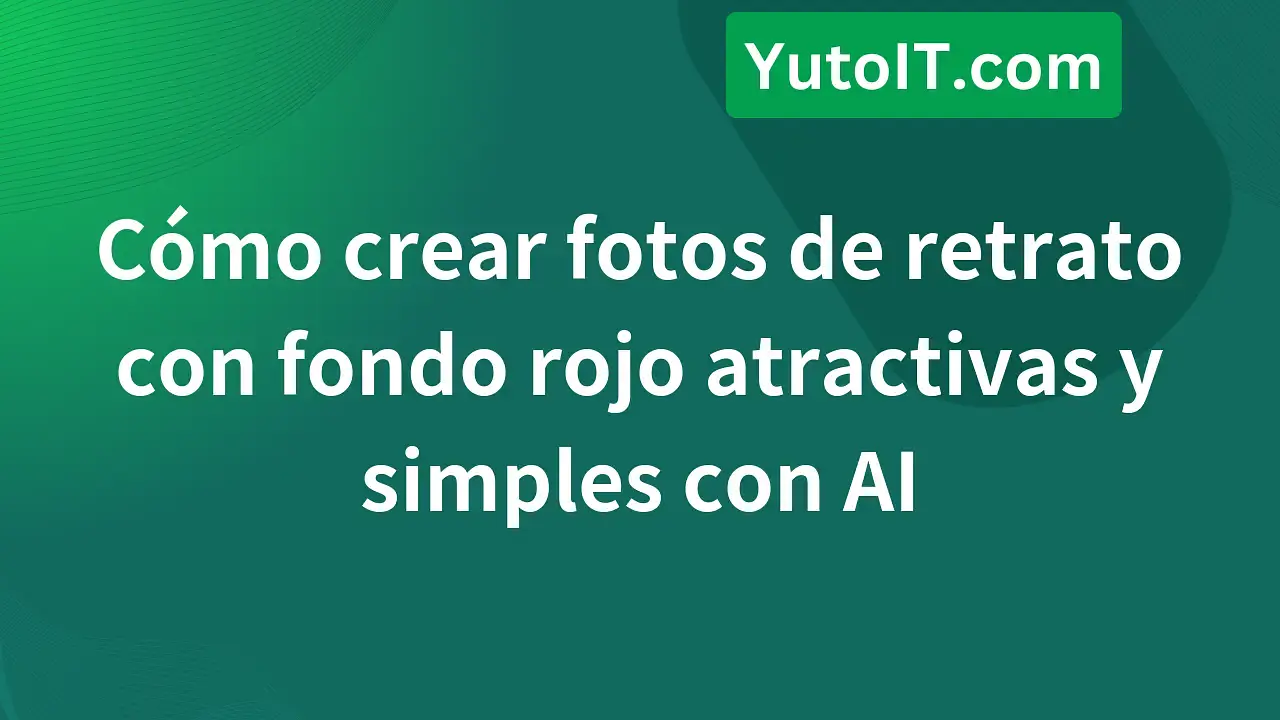 Cómo crear fotos de retrato artísticas atractivas y simples con AI