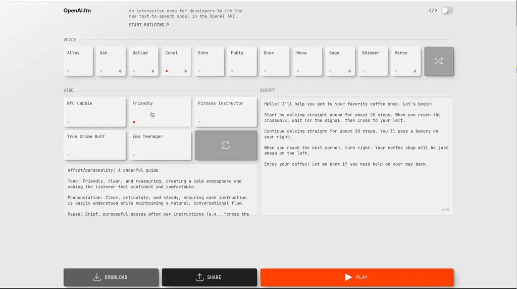 Tạo miễn phí giọng đọc AI có cảm xúc như người thật với OpenAI TTS