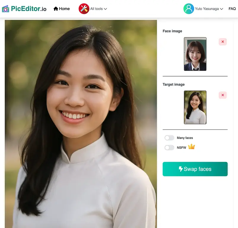 Hướng dẫn ghép mặt vào ảnh bằng AI miễn phí ở PicEditor.io