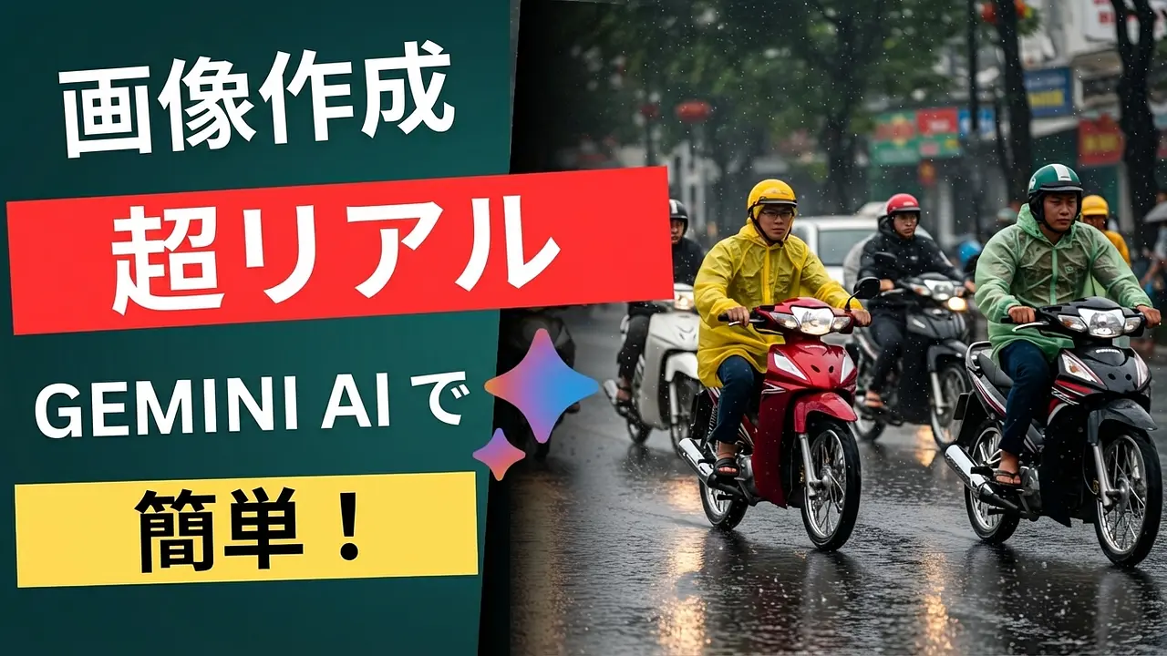 Gemini AIで超リアルな画像を簡単に効果的に作成する方法