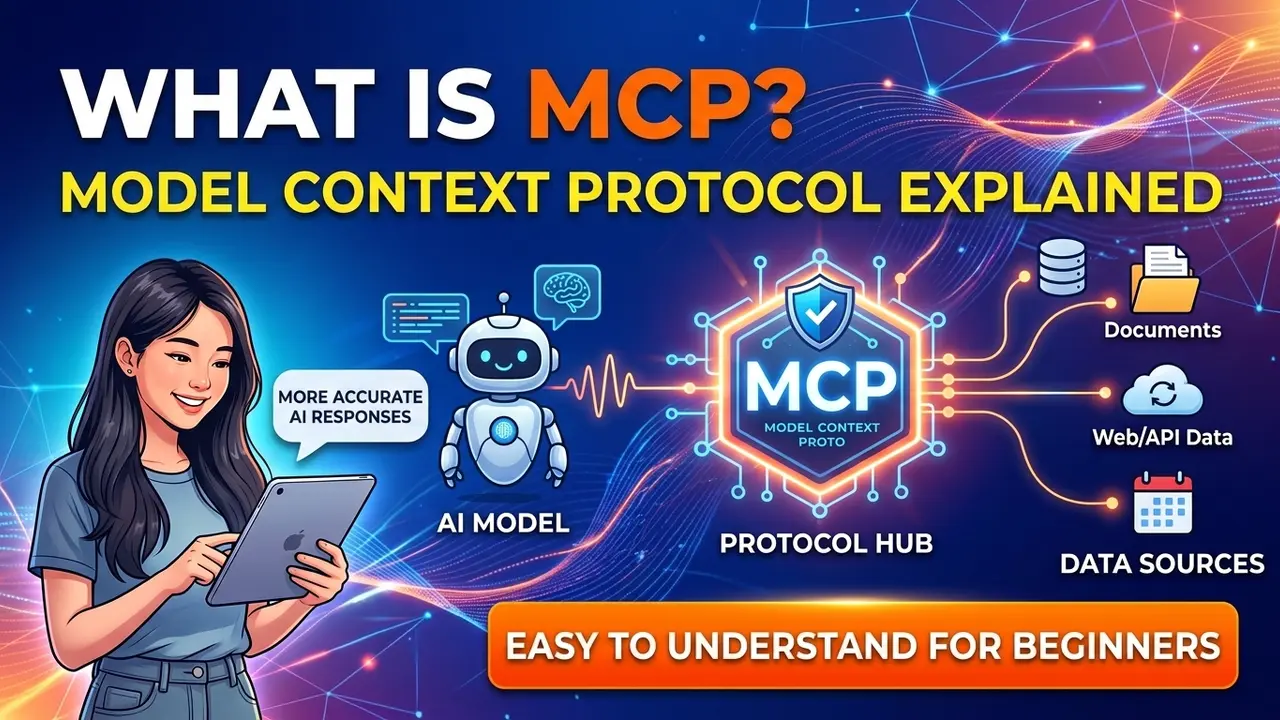 What is MCP? Model Context Protocol Explained Simply for Beginners
