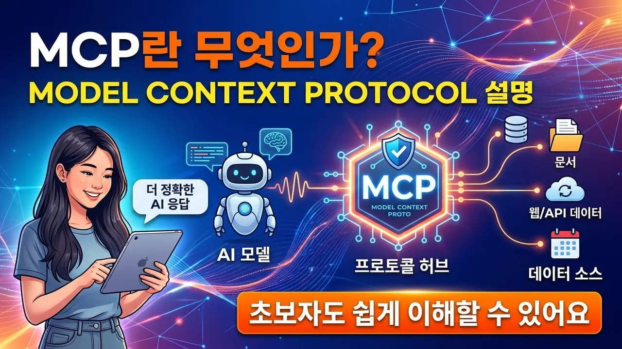 MCP란? 초보자도 이해하기 쉬운 Model Context Protocol 설명