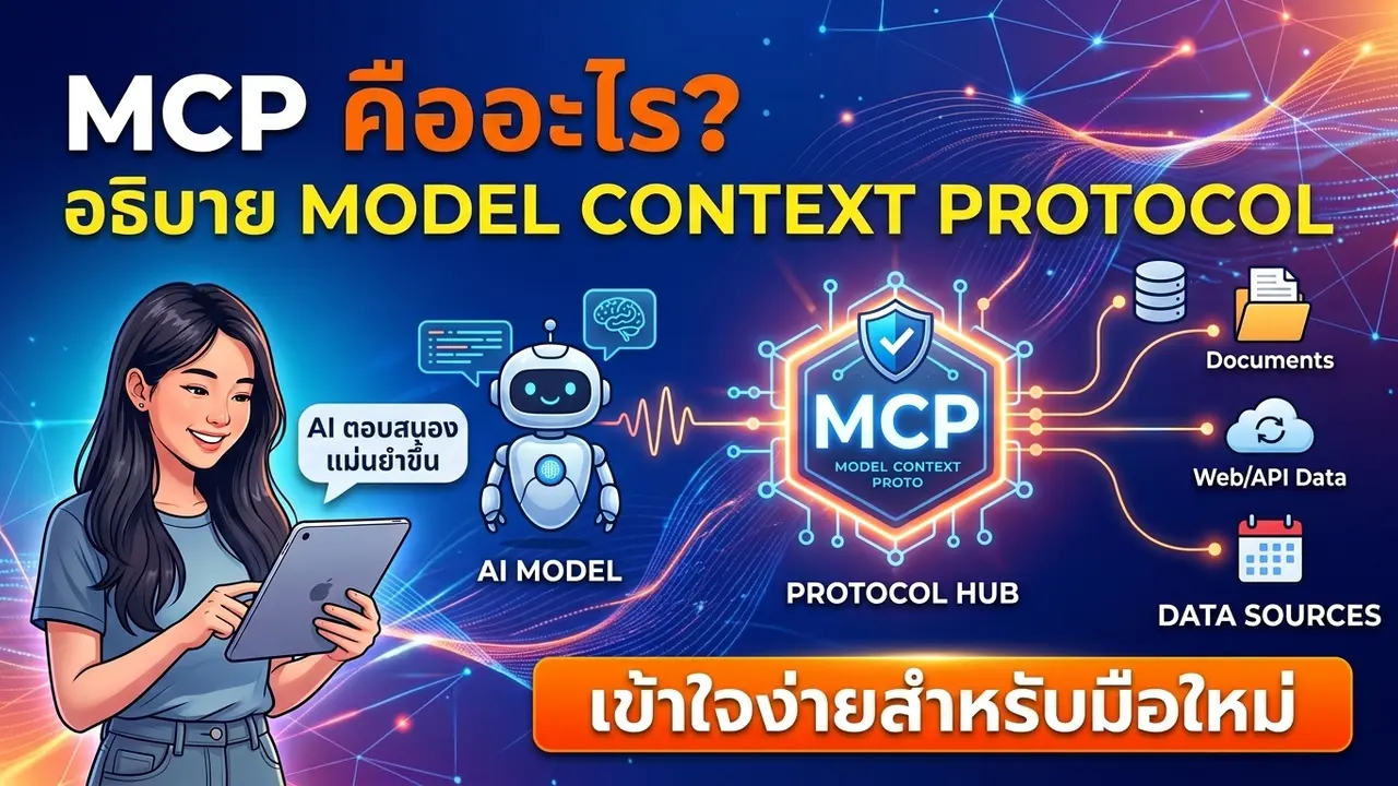 MCP คืออะไร? อธิบาย Model Context Protocol แบบเข้าใจง่ายสำหรับมือใหม่
