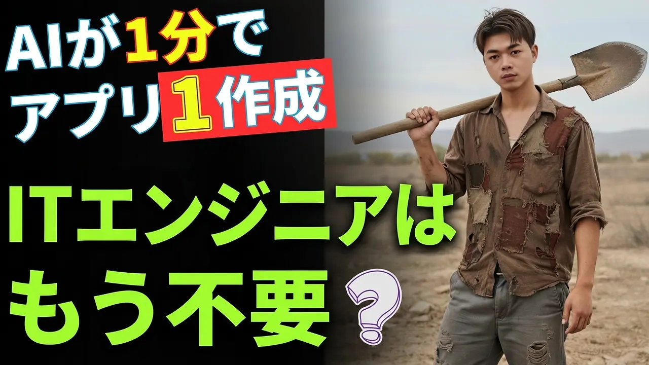 AIで1分で超簡単にアプリを作成、コード知識不要
